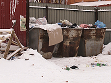 В Котласе сохраняется сложная ситуация по вывозу мусора