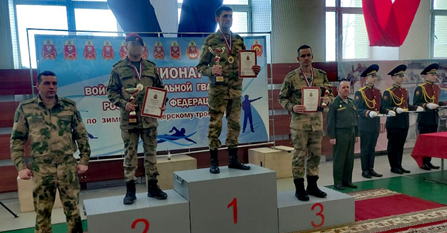 Архангельский росгвардеец стал призером чемпионата Росгвардии по зимнему офицерскому троеборью