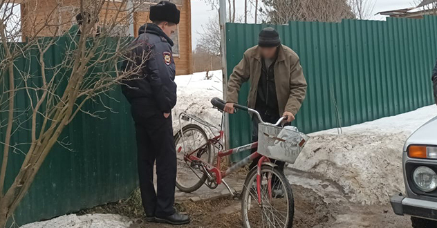 Сотрудниками полиции Красноборского округа задержан подозреваемый в совершении краж велосипедов