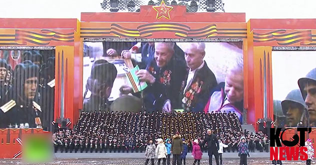 Котласские ветераны были на Красной площади на параде 7 ноября 2016 года