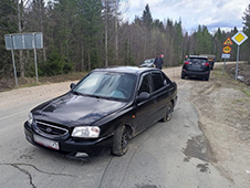 В Холмогорском округе полицейскими задержан подозреваемый в угоне